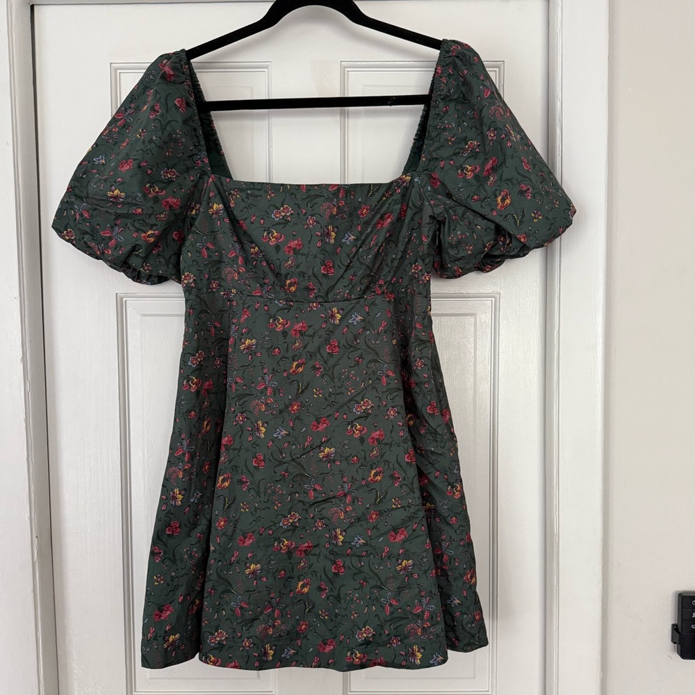 Hill House Green Floral Mini Matilda